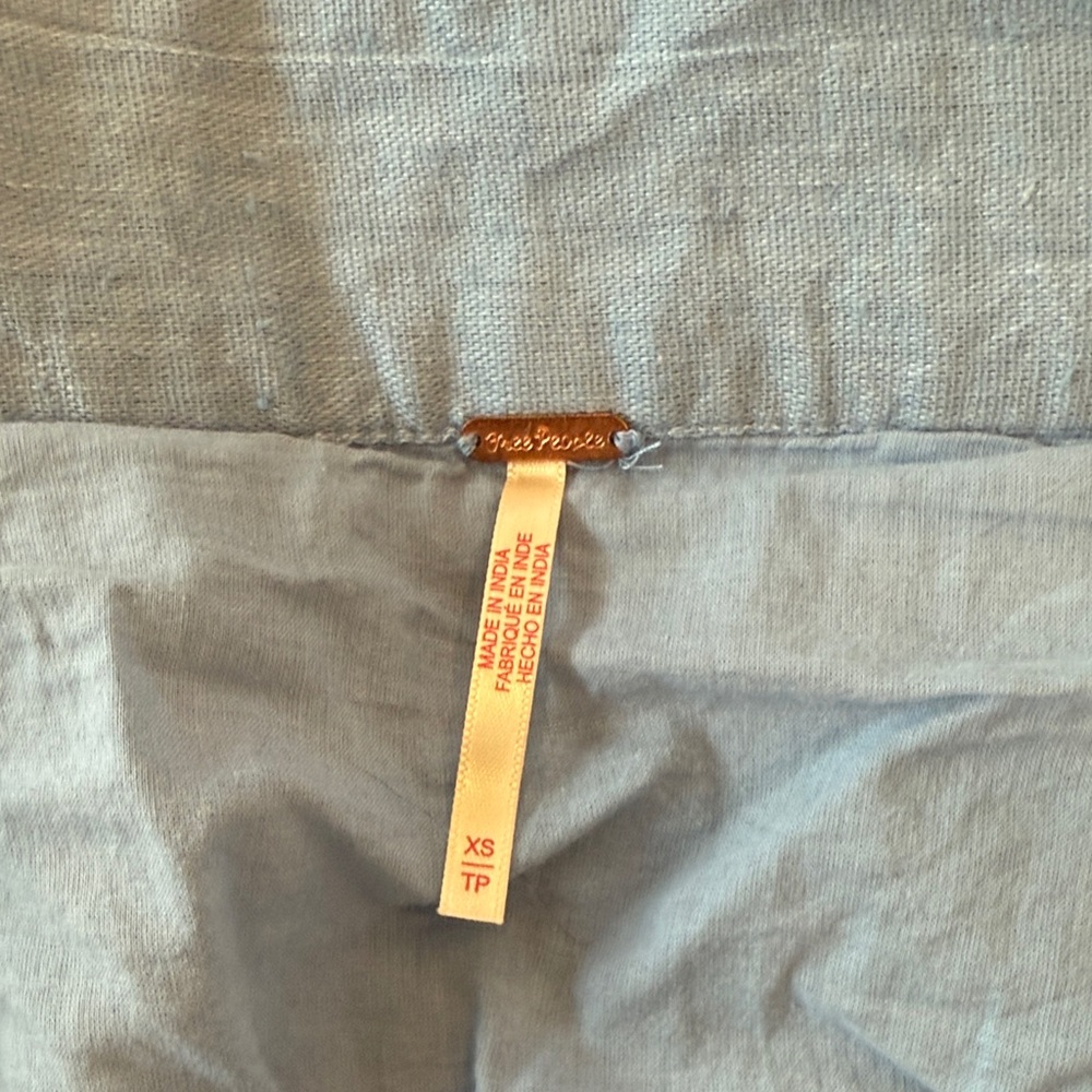 Free People Blue Midi Skirt and Crop top Light Blue Set - Picture 9 of 12